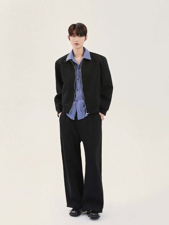 Set di pantaloni con giacca a doppio strato casual 
