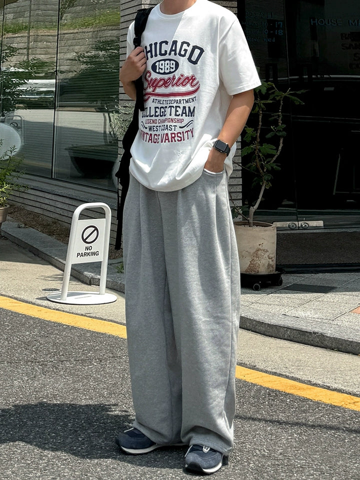 Letter Print Loose Fit Cotton T-Shirt