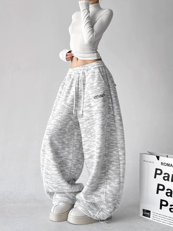 Polar İçlikli Geniş Paça Rahat Pantolonlar 