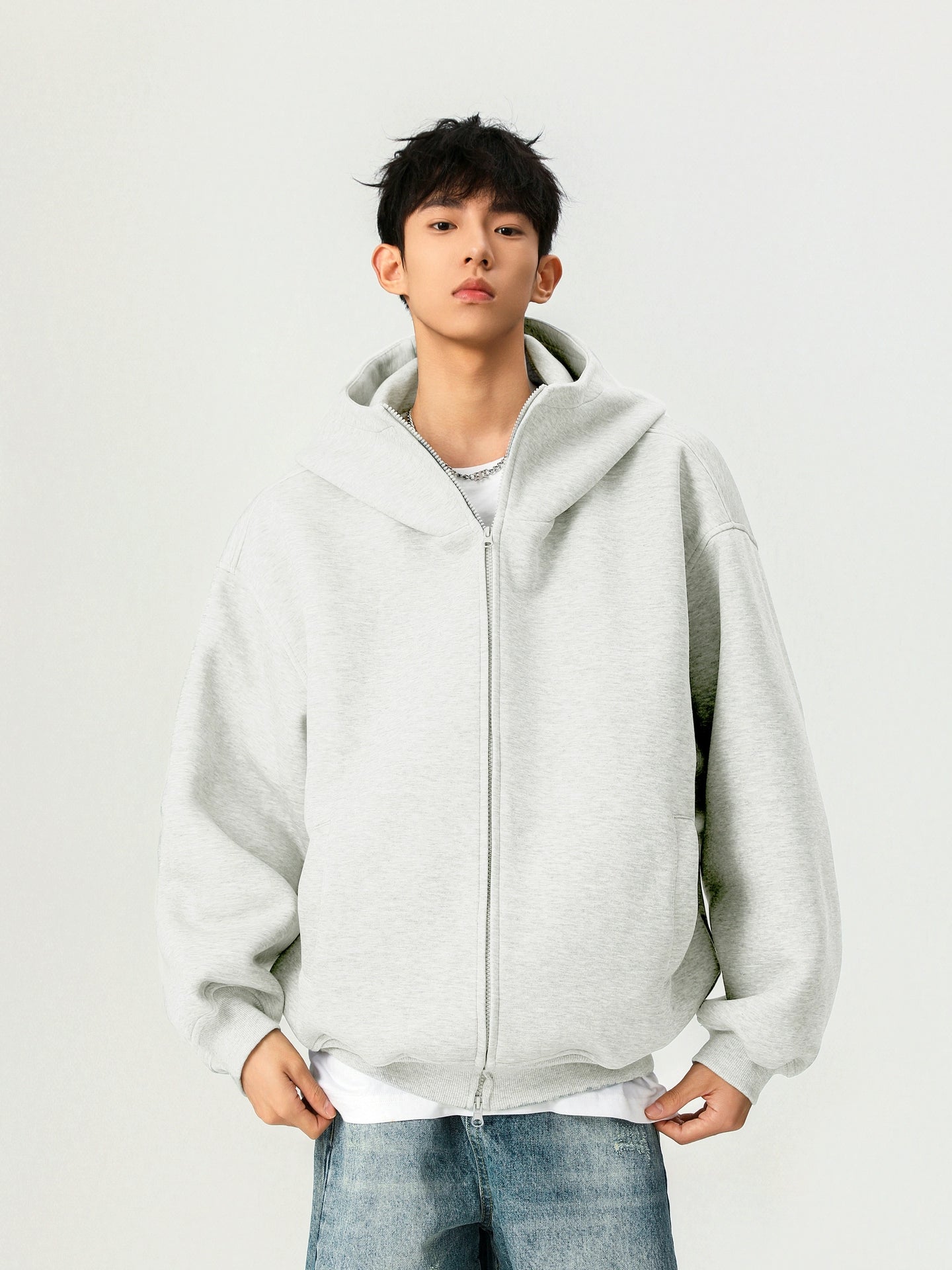 Oversized Zip Up Hoodie Jacket