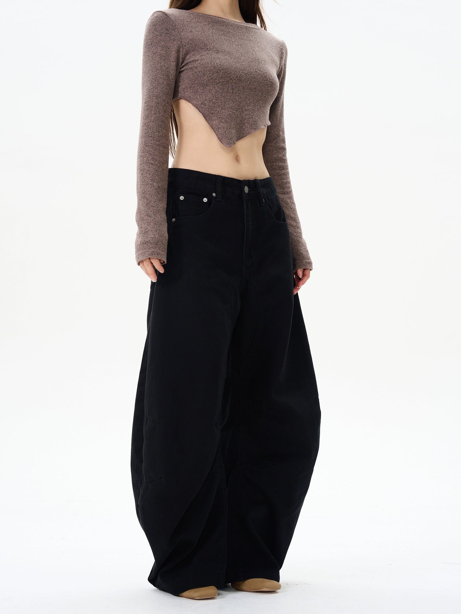 Loose Fit Wide Leg Jeans