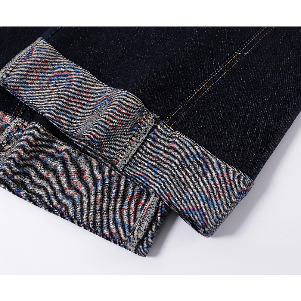 Weite Beinform Retro-Nähmuster Jeanshose 