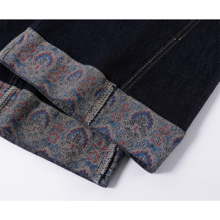 Weite Beinform Retro-Nähmuster Jeanshose 