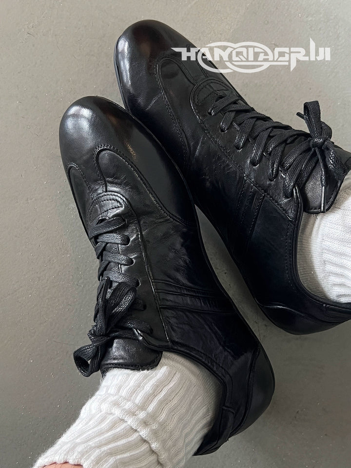 Sneakers da allenamento casual in vera pelle 