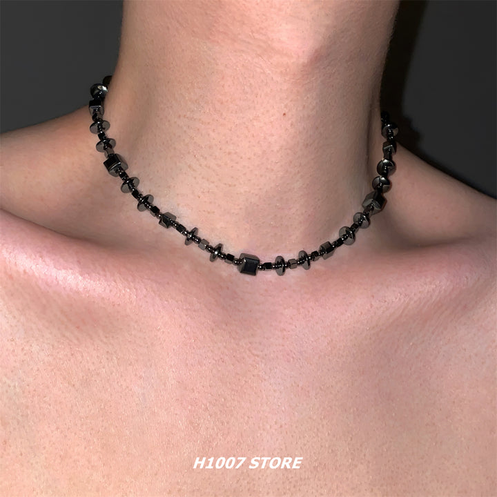 Titanium Steel Square Clavicle Necklace