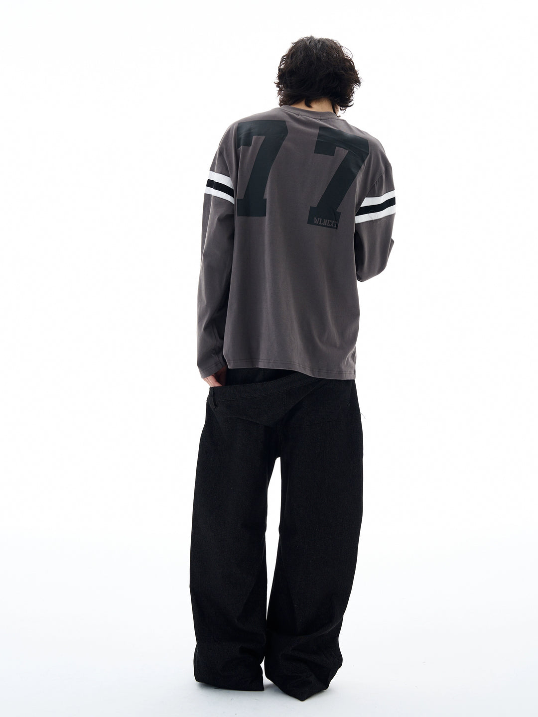 Loose Long Sleeve Jersey Pullover