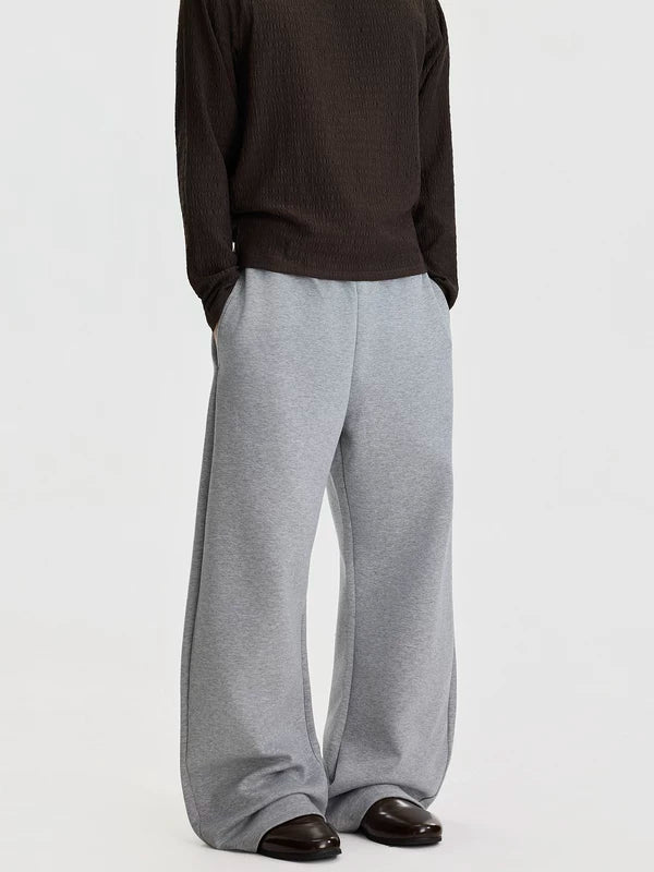 Pantaloni da jogging a gamba larga foderati in pile 