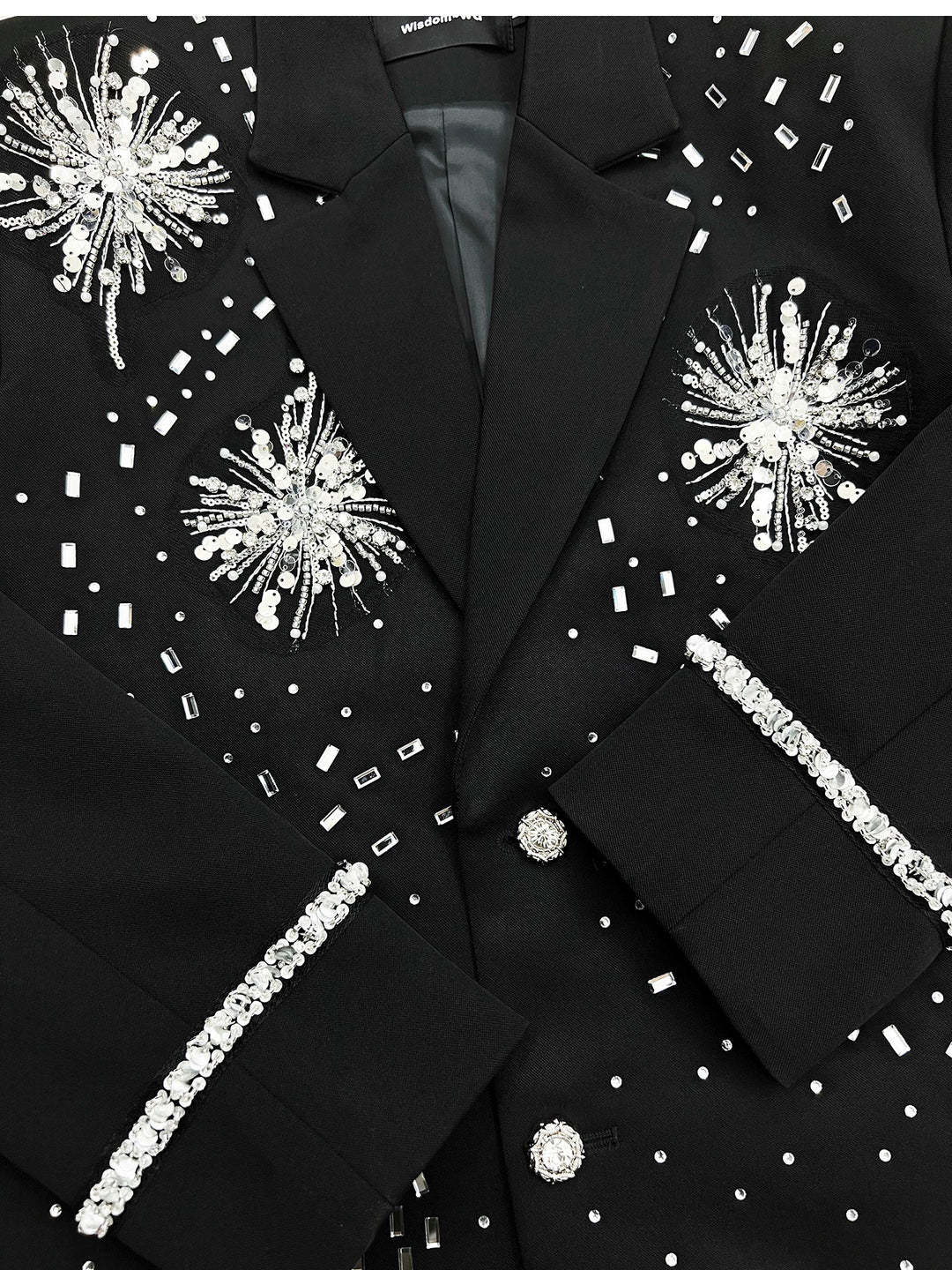 Embroidered Embellished Short Jacket