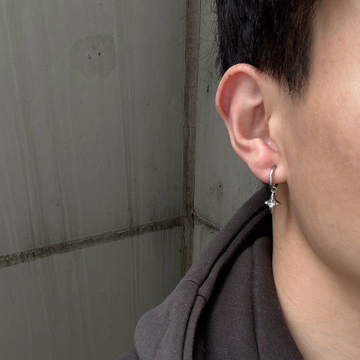 Falling Star Hoop Clip-On Earring