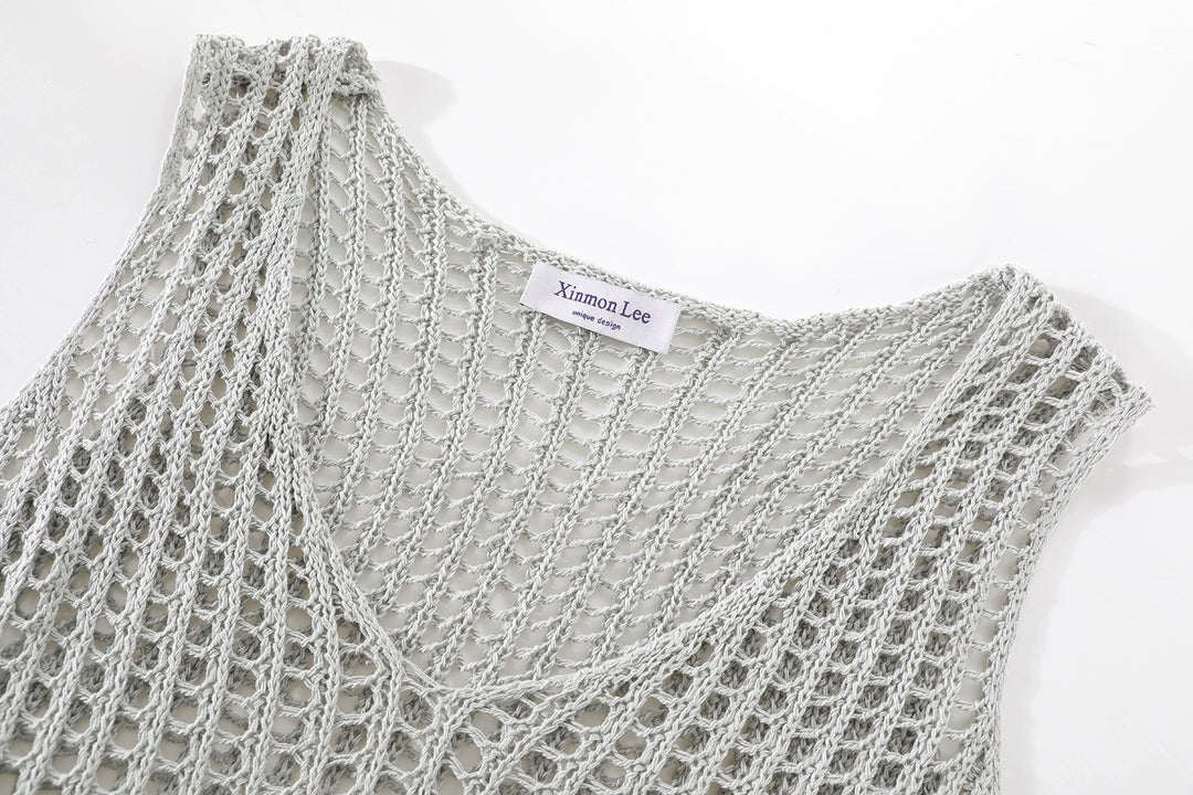 Knitted Mesh Camisole Top