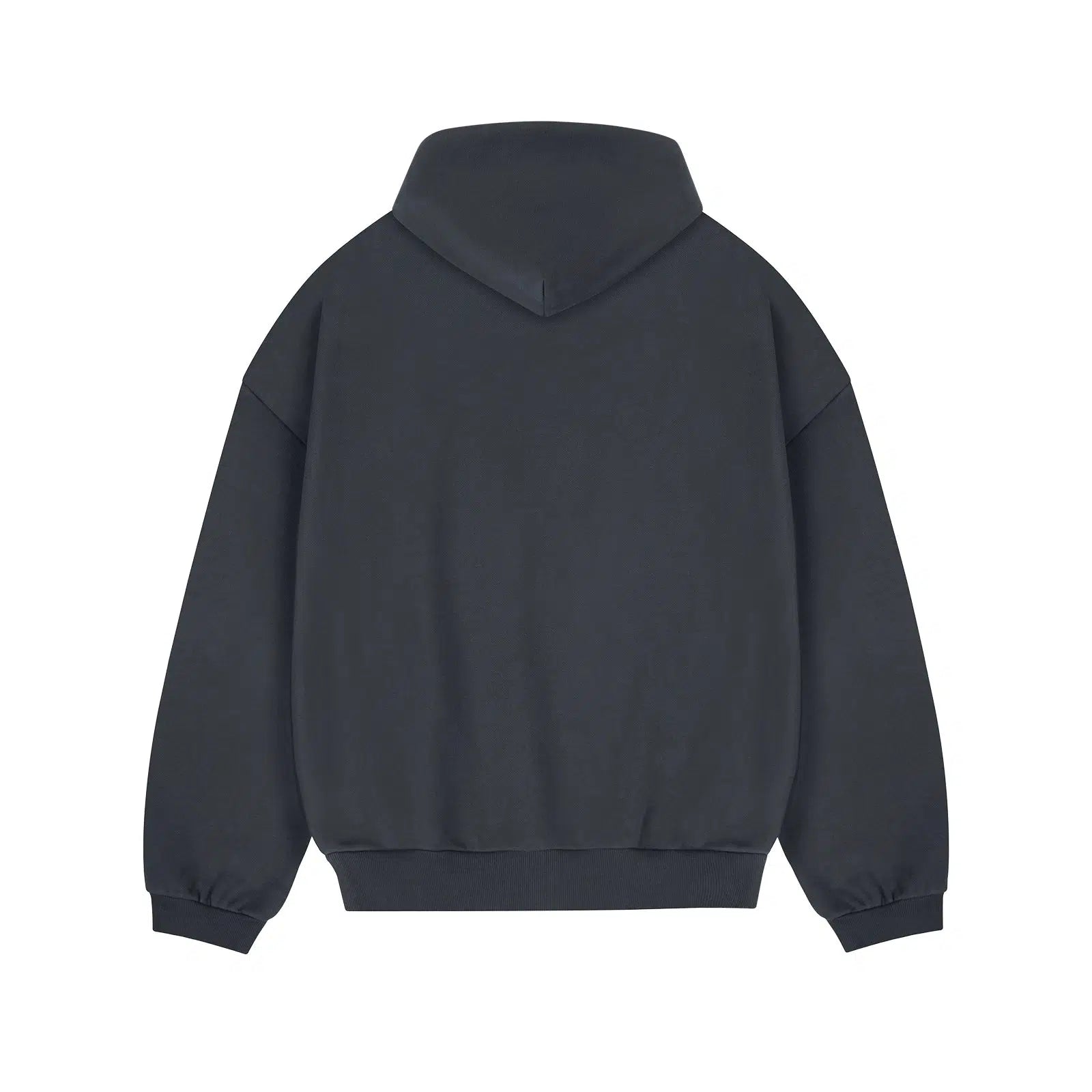 Drop Shoulder Velvet Hoodie Pullover