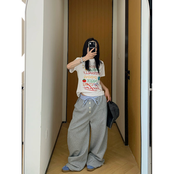 Letter Graphic Short Sleeve T-shirt