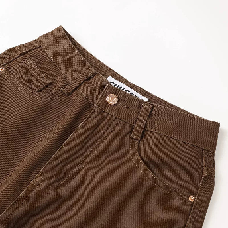 Retro Slim Fit Wide-Leg Jeans