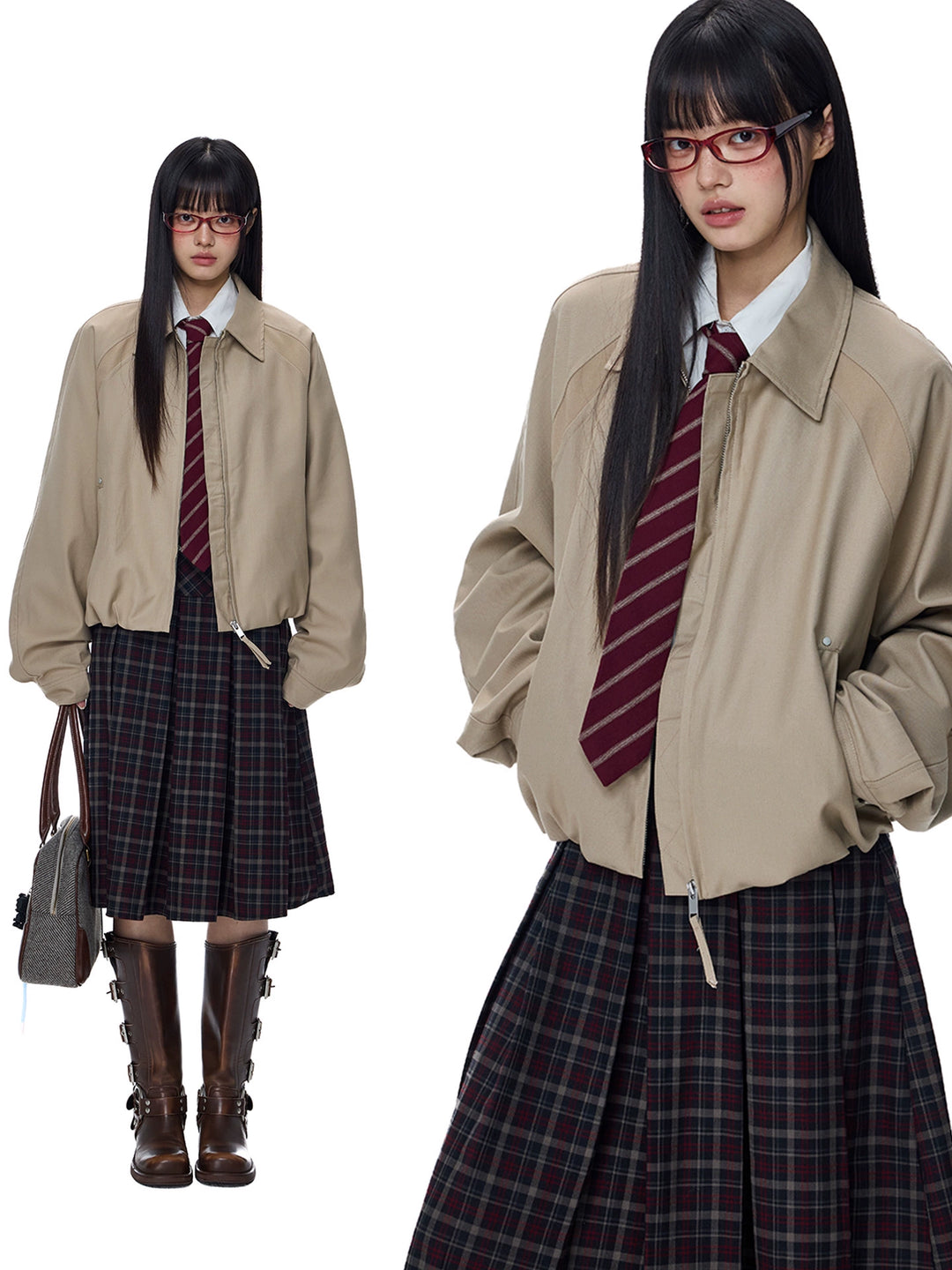 Barn Style Drop Shoulder Loose Jacket