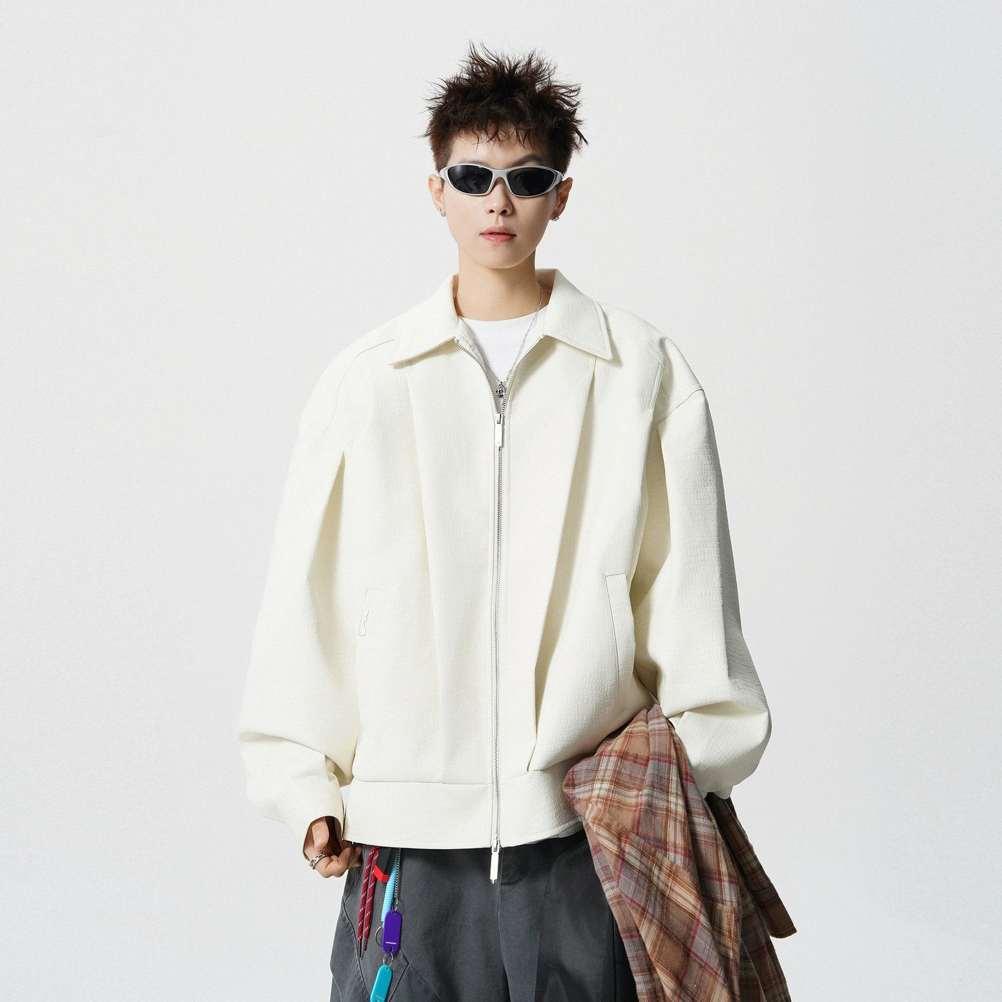 Deconstructed Leather Motorcycle Jacket