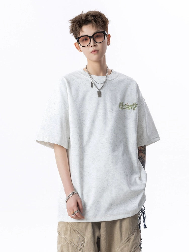 Embroidered Loose Fit Short Sleeve T-shirt