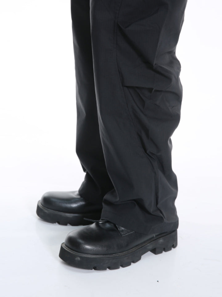 Pantalons parachutistes décontractés plissés et polyvalents 