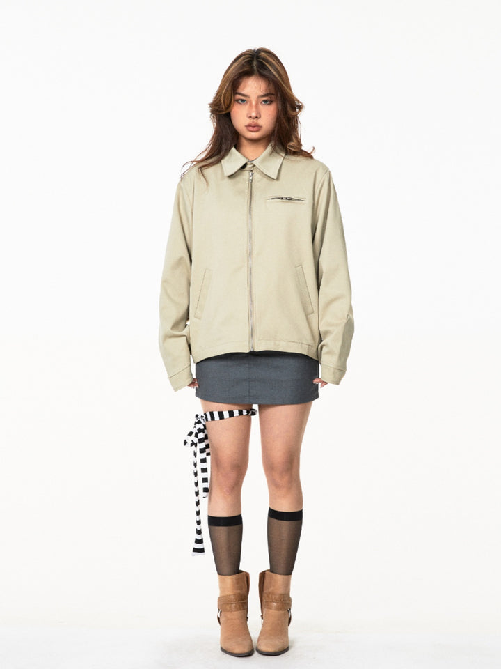 Retro Short Lapel Jacket Spring Coat