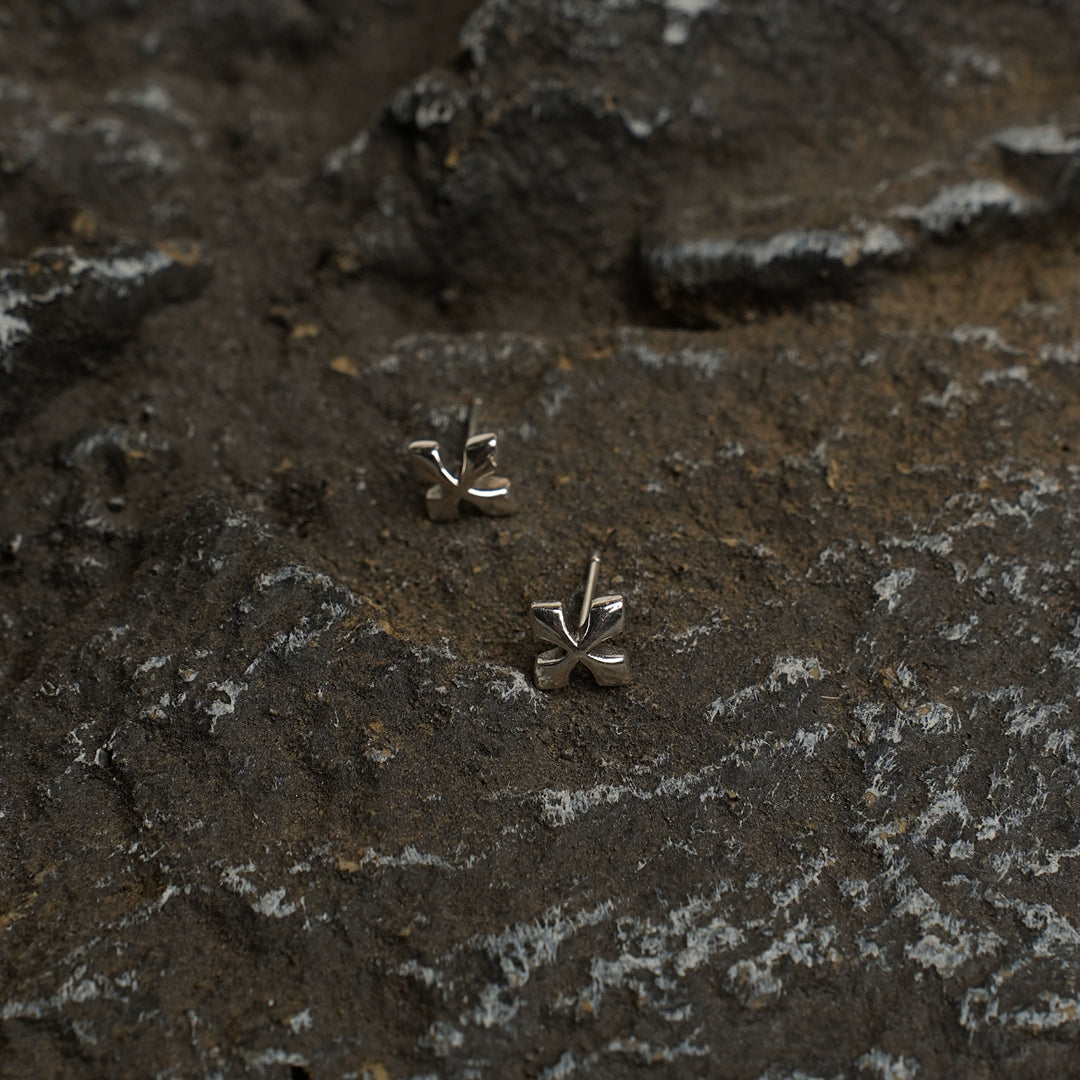 Sterling Silver Cross Stud Earring