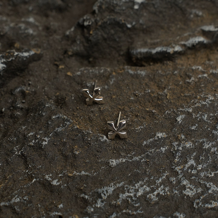 Sterling Silver Cross Stud Earring