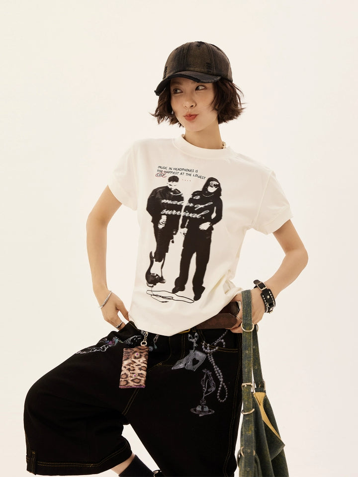 Loose Fit Graphic Short Sleeve T-Shirt