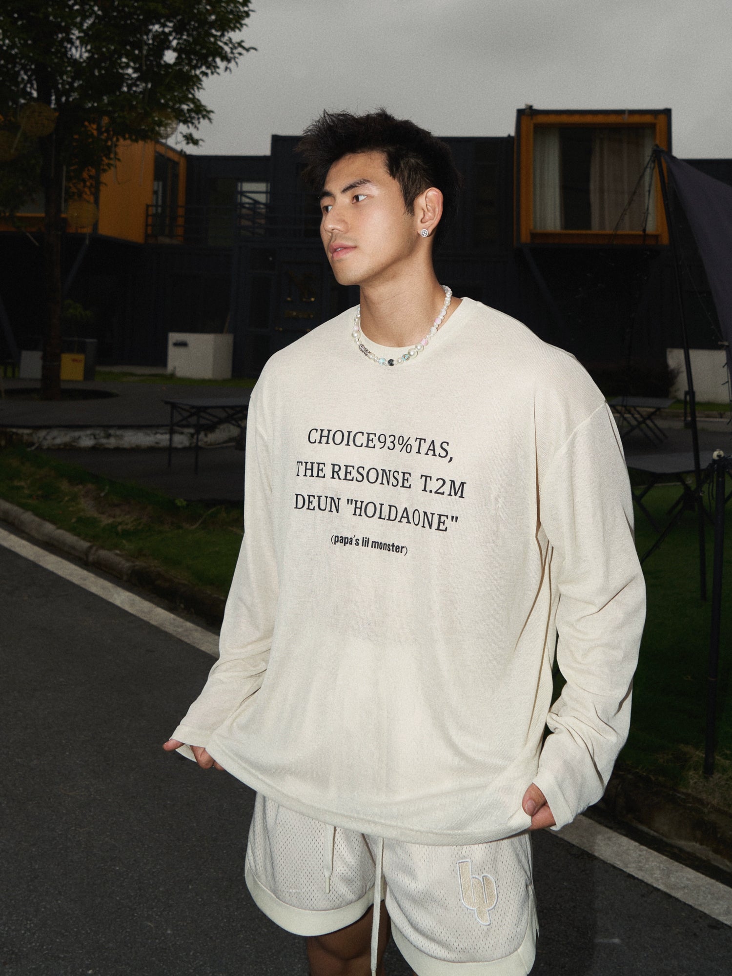 Street Style Leichtgewicht Langarm-Pullover 