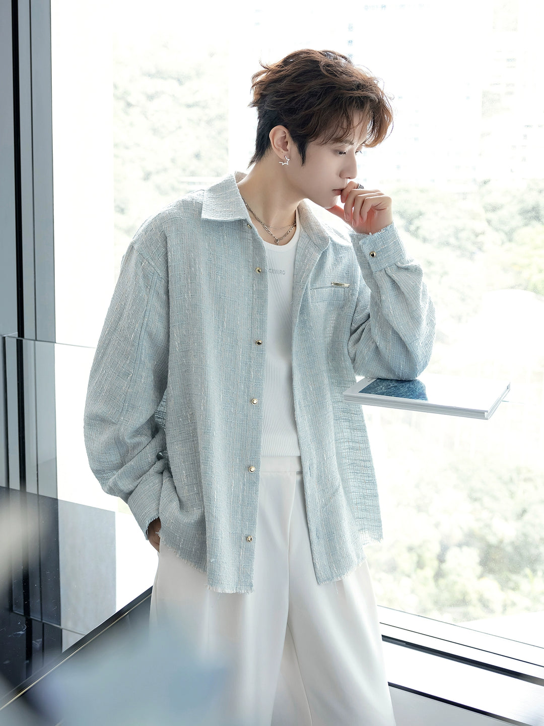 Loose-fit Long-Sleeve Shirt