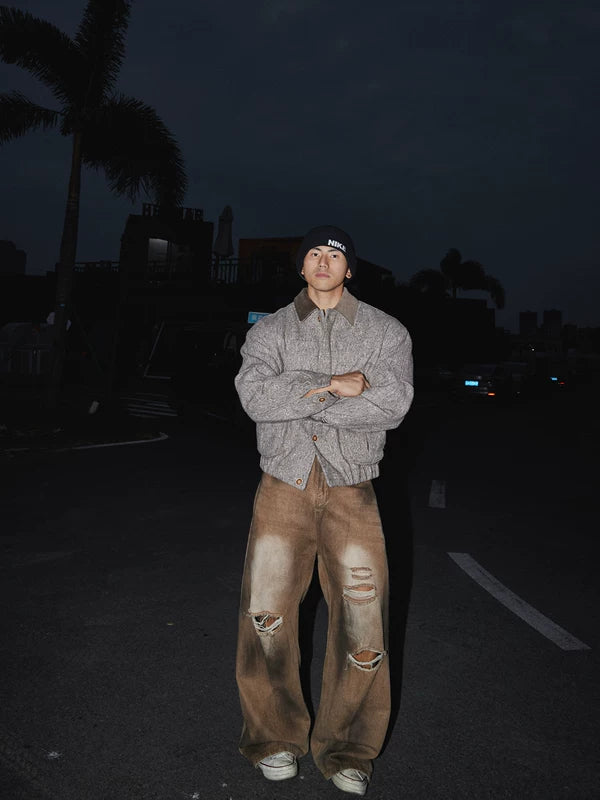 Retro Wool Workwear Jacket