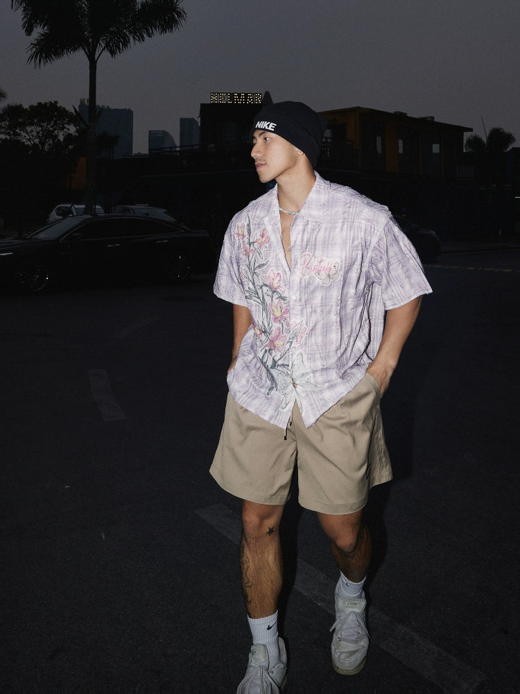 Retro bestickte Logo-Sporthose 