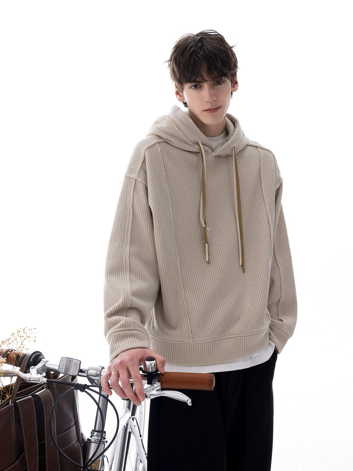 Imitation Wool Hooded Sweatshirt