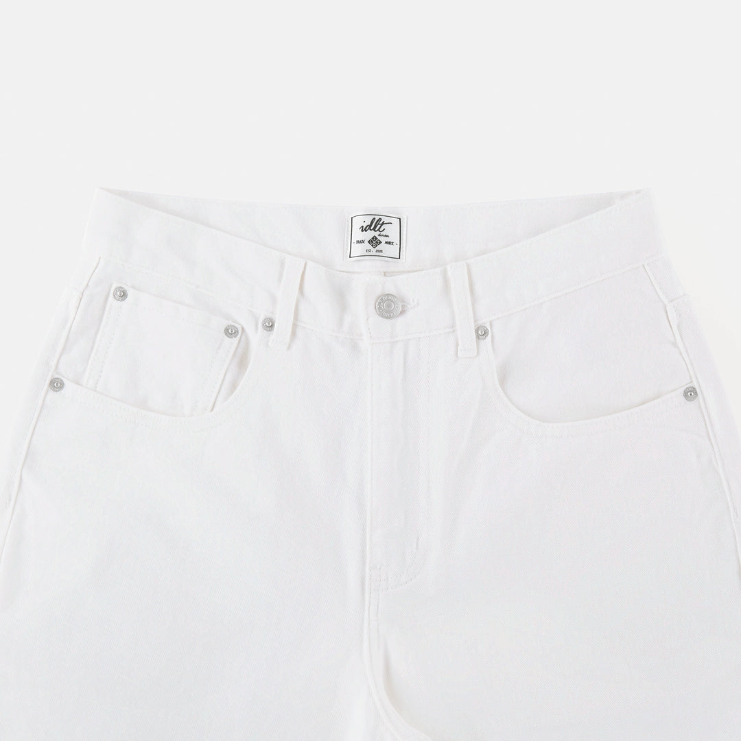 White Flared Wide-leg Jeans