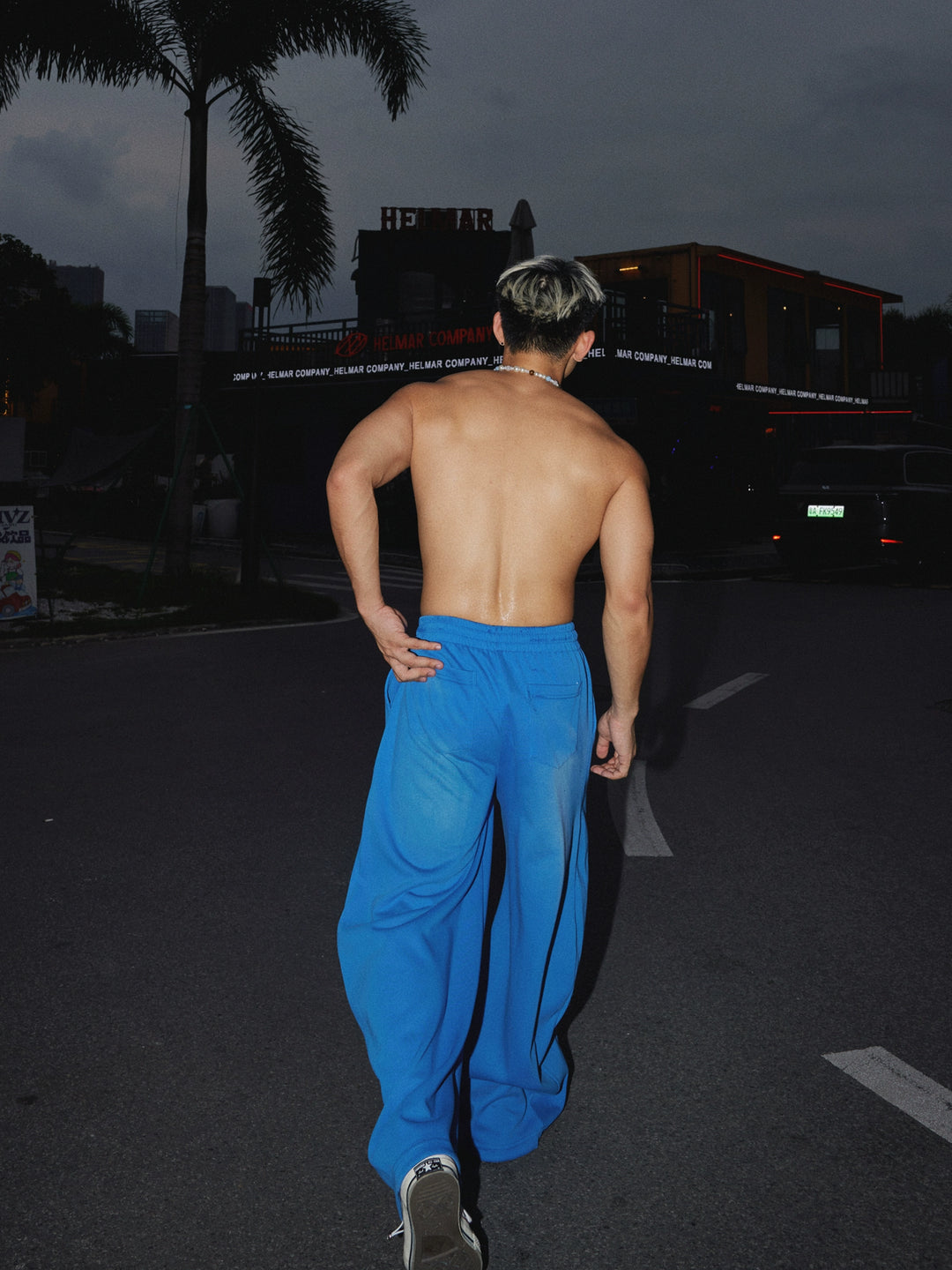 Wide Leg Letter Print Pants