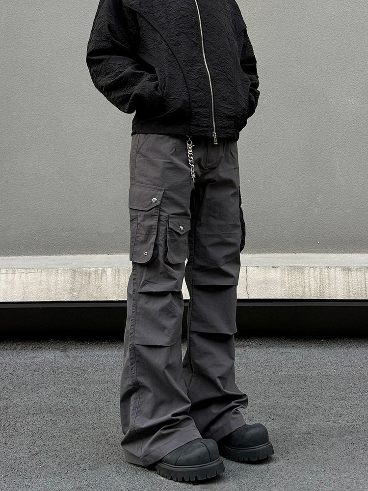 Functional Cargo Flared Pants
