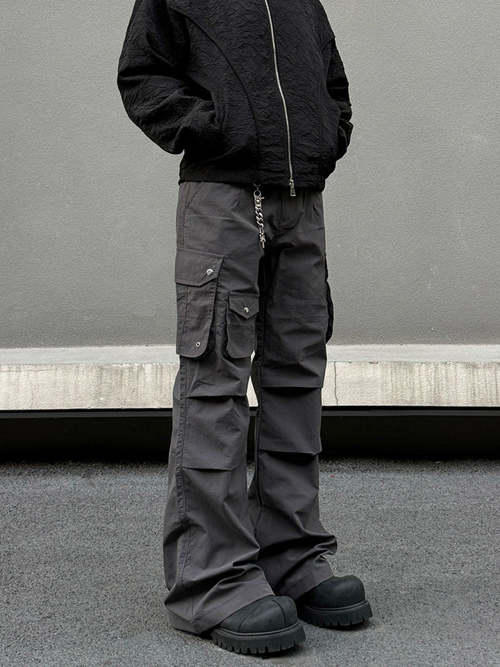Functional Cargo Flared Pants