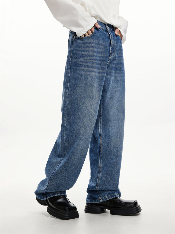 Loose Straight Wide-Leg Jeans