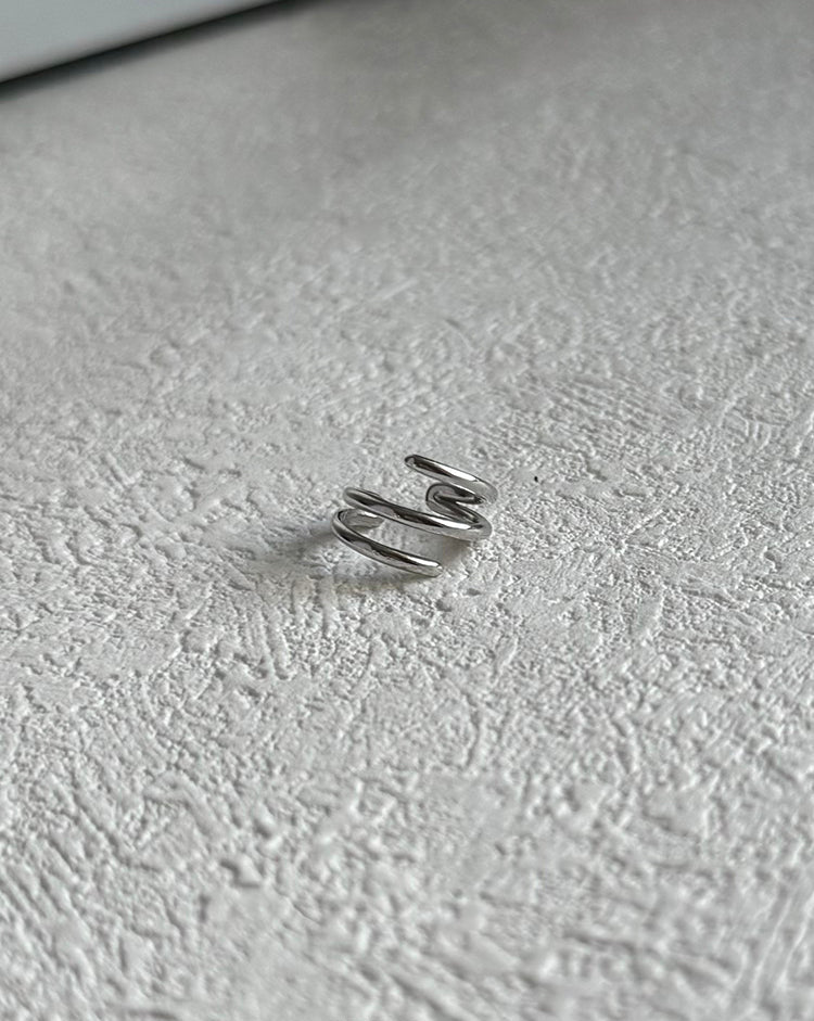 Sterling Silver Ear Cuff Clip Non-Pierced