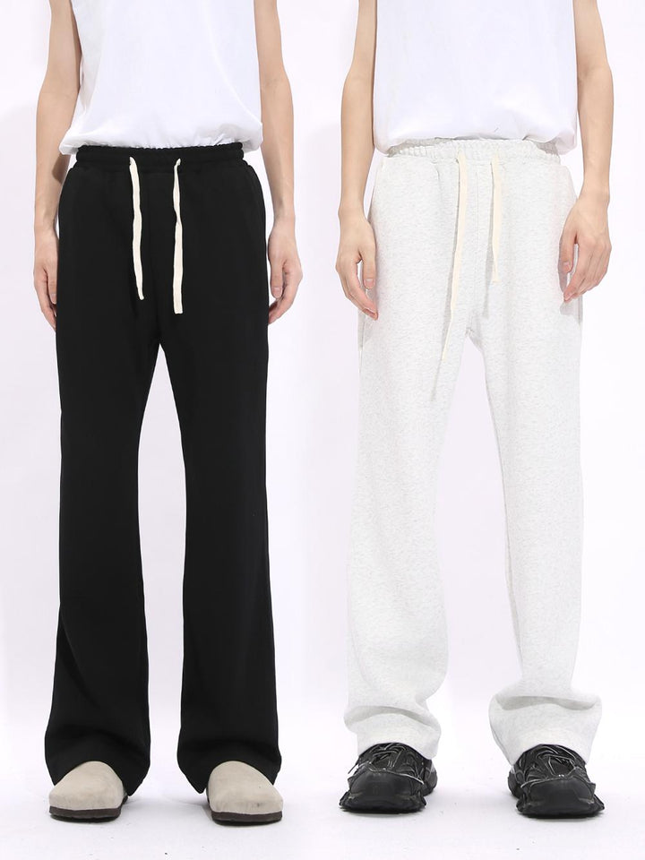 Pantalons décontractés évasés avec cordon de serrage élastique 