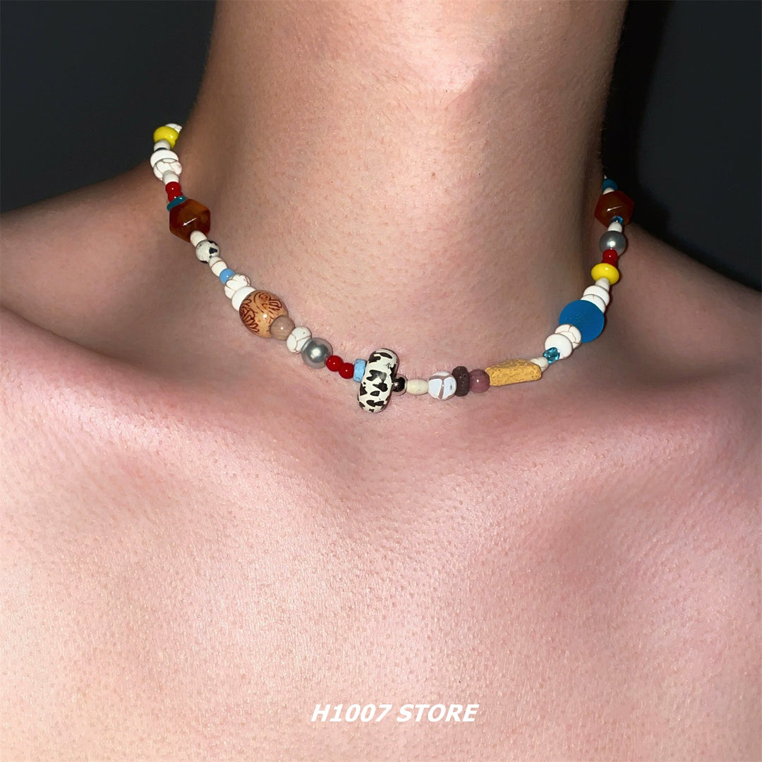 Color Matching Beaded Necklace