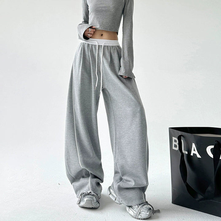 Wide Leg Casual Drawstring Sweatpants