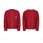 Pearl Embellished Knit Cardigan