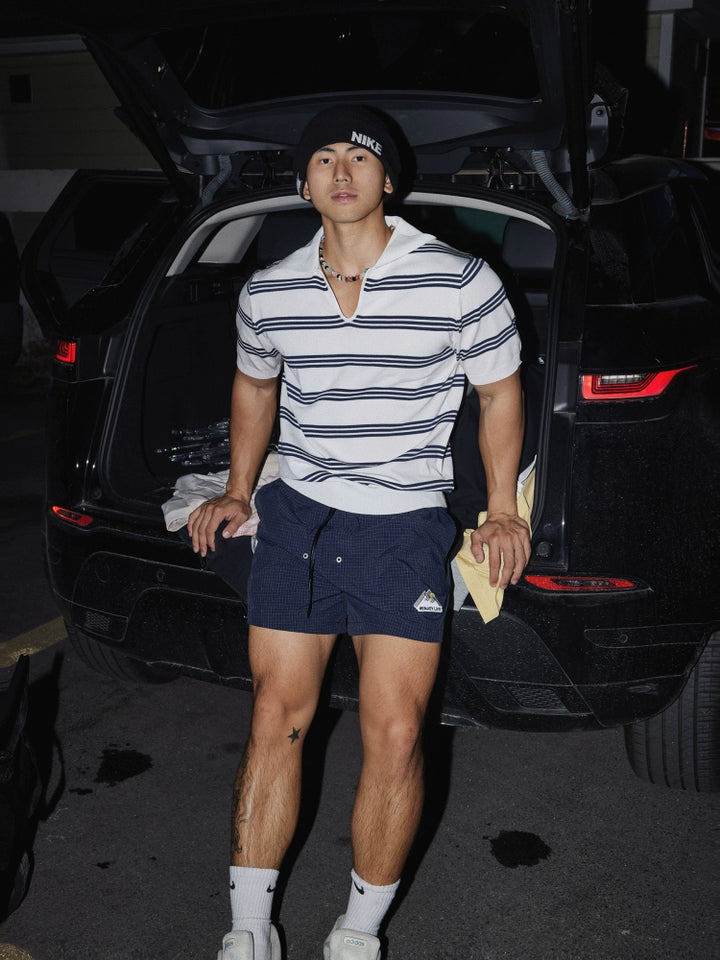 Quick-Drying Plaid Sports Shorts Pants