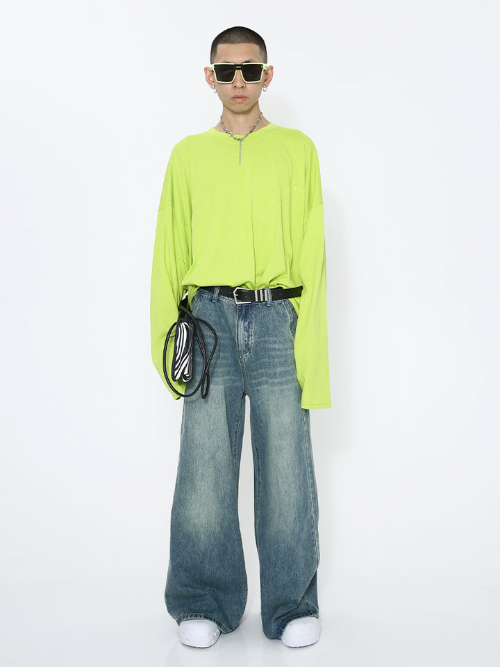 Vintage Wide-Leg Loose Fit Jeans