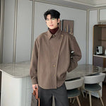 Long-Sleeve Woolen Shirt