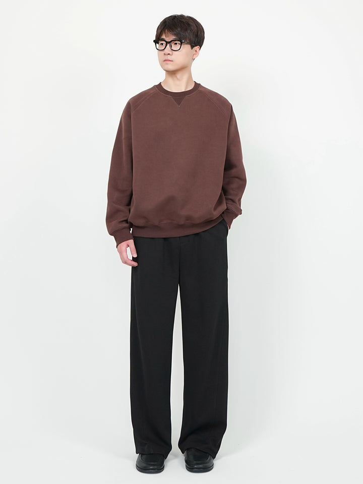 Round Neck Drop Shoulder Sweatshirt