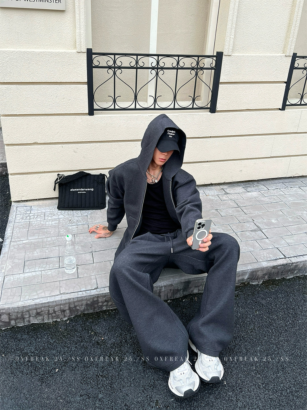 Relaxed Fit Sweatshirt Jacket and Pants