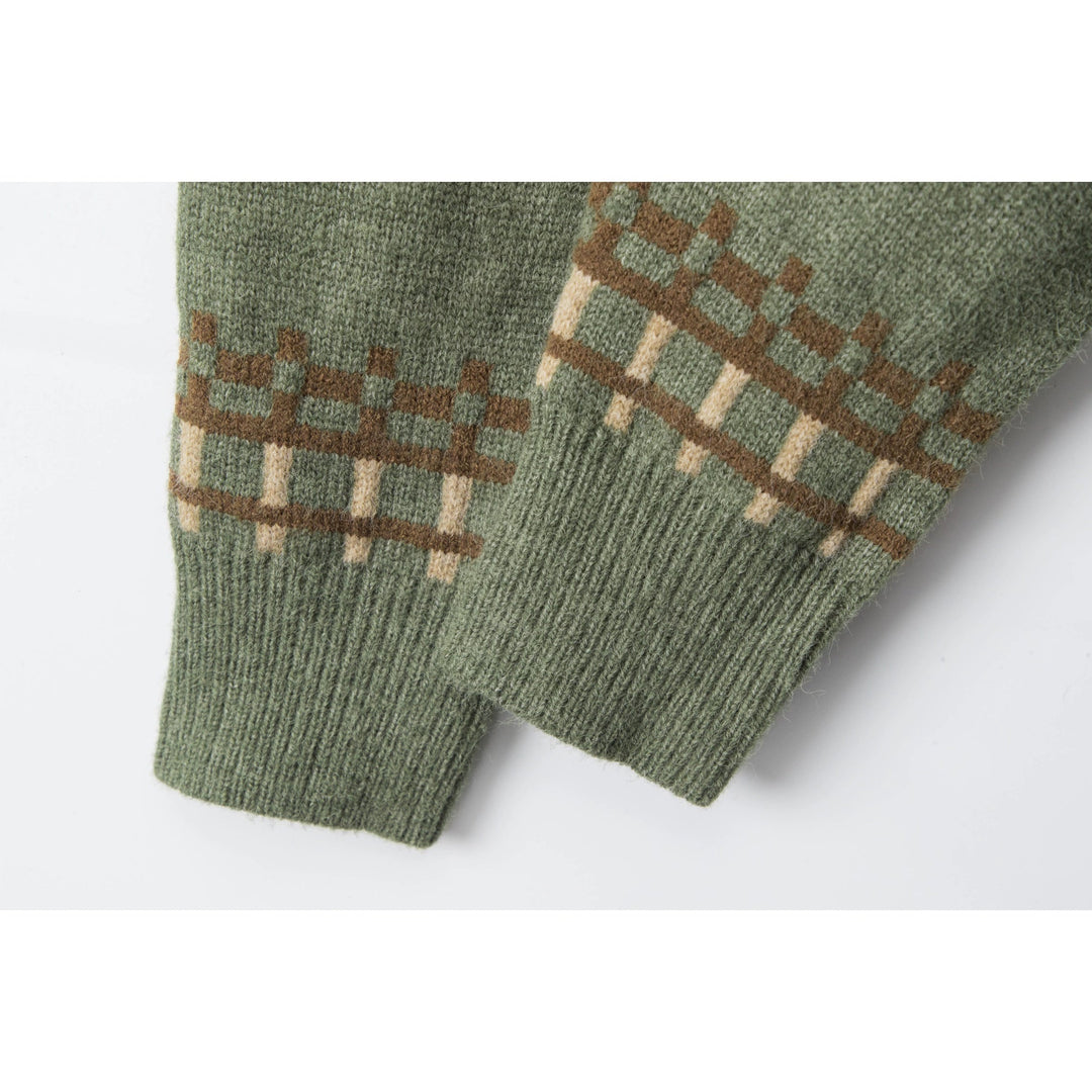 Cartoon Tier Stricklockerer Pullover 