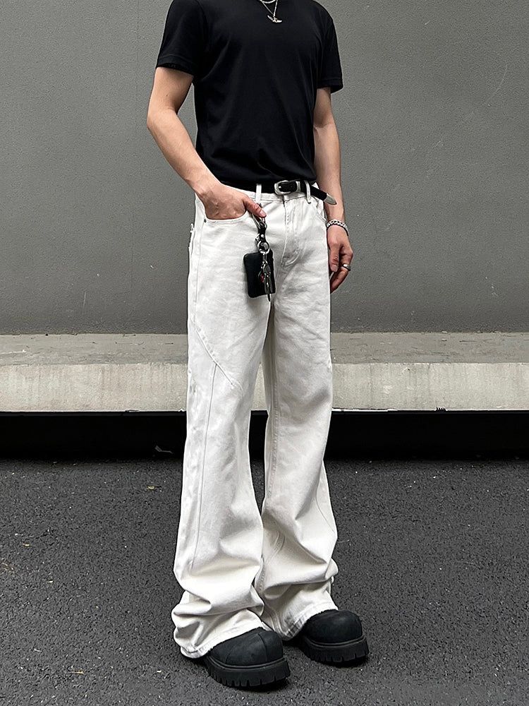 White Straight Leg Jeans