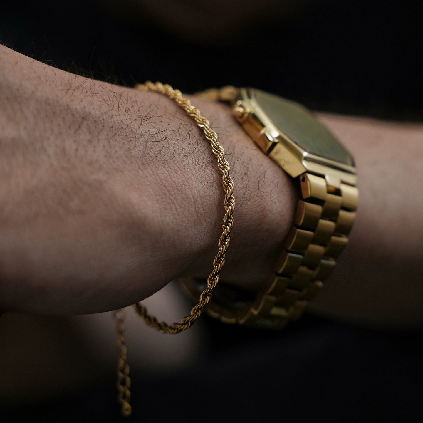 Gold-plated Titanium Steel Bracelet