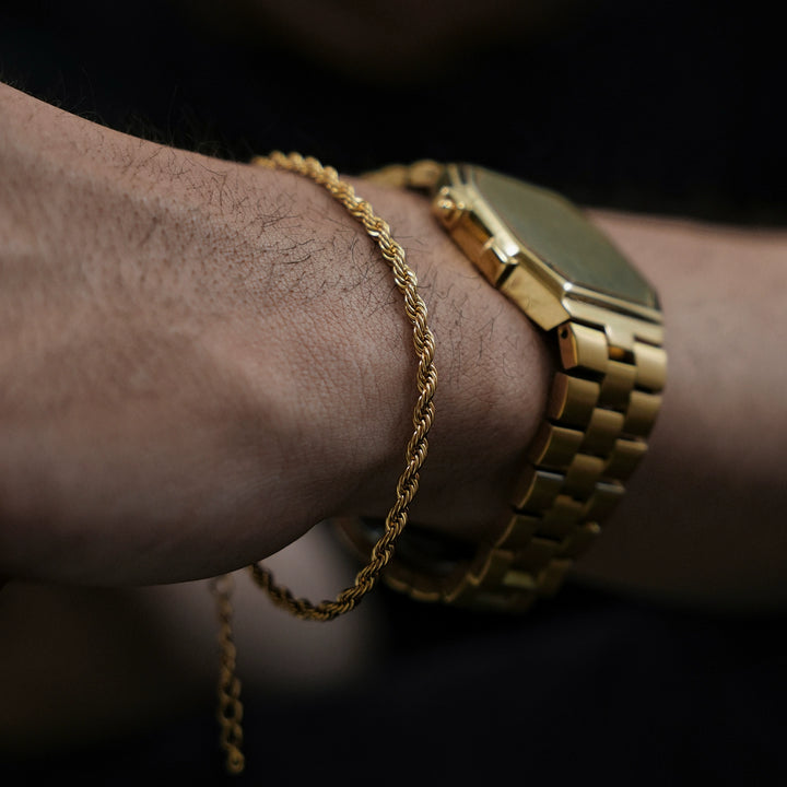 צמיד שרשרת נחש טיטניום 18K 