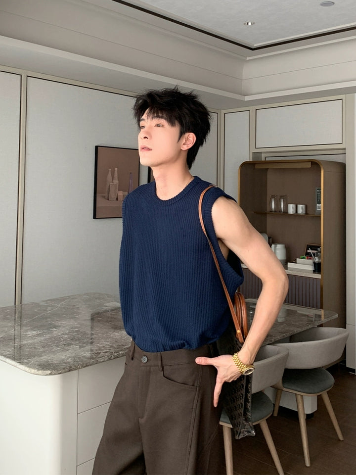 Loose Fit Crewneck Tank Top